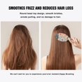 thumbnail image 5 of Retro Pattern Hair Brush, Bohemian Floral Paddle Detangler with Wooden Handle, Suitable for All Hair Types, Girls, Women, Kids, 5 of 8