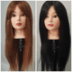 thumbnail image 2 of El molde de cabeza de cabello mixto se puede utilizar para practicar el recorte de cabeza de maniquí con rodillo caliente, modelo de cabeza de muñeca de corte fino de cabello, 2 of 2
