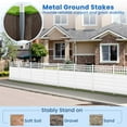 thumbnail image 6 of Costway 2 Pack 45" x 45" Air Conditioner Fence Panels with Metal Ground Stakes for Garden, 6 of 11