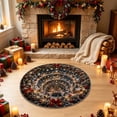 thumbnail image 4 of YAWUBT Christmas 3D Rug, Christmas Optical Illusion Area Mat, Optical Illusion Floor Mat with Depth Pattern, Funny Christmas Round Floor Carpet for Porch Holiday Entryway Living Room, 4 of 6