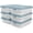40 Qt - 6 Pack, variant on 40 Qt Stackable Storage Bins with Lids – 6 Pack Clear Plastic Under Bed Storage Containers, Shoe Organizer Boxes with XL Lid-Locking Latches, Comfort-Grip Handles, Durable Double Rim
