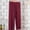 Wine, variant on Culotte Pants For Women Elastic Waist Summer High Waisted Wide Leg Ankle Length Skirt Look Everyday Wear Relaxed Fit City Walking Laid Back Comfort Army Green Free Size