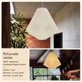 thumbnail image 2 of 15.5" Pleated Paper Lampshades White Modern Ceiling Light Covers for Hallway Living Room Mother's Day Gifts, 2 of 8