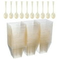 thumbnail image 1 of MesaSe Dessert Cups with Lids Cheesecake Gold Powder Pudding Plastic Mug Mini Desserts Sundae Bakery Accessory, 1 of 6