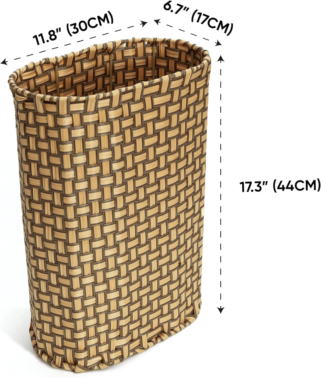 Umbrella Holder Entryway Umbrella Stand Indoor Entryway  Wicker Umbrella Bucket Basket Narrow Tall Umbrella Storage Bin Woven Faux Rattan Cane Holder Stands