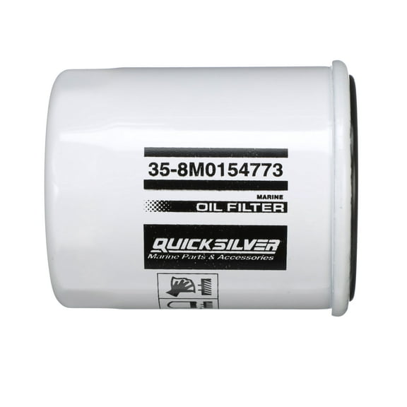Quicksilver 8M0154773 Oil Filter for Various Marine Engines