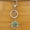 Green Aventurine, variant on Crystal Tree of Life Keychain Electroplated Pendant Round Key Chain Charm for Handbags Backpacks or Decoration Amethyst