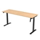 thumbnail image 2 of Escritorio de Altura Ajustable Randu Manual Base Negra Tablero 180x60 25mm Madera Clara, 2 of 2