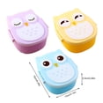 thumbnail image 2 of Youkk Cartoon Owl Lunch Box Cute Food Grade PP Large Capacity For Kids Large Capacity 800ml Bento Box, 2 of 3