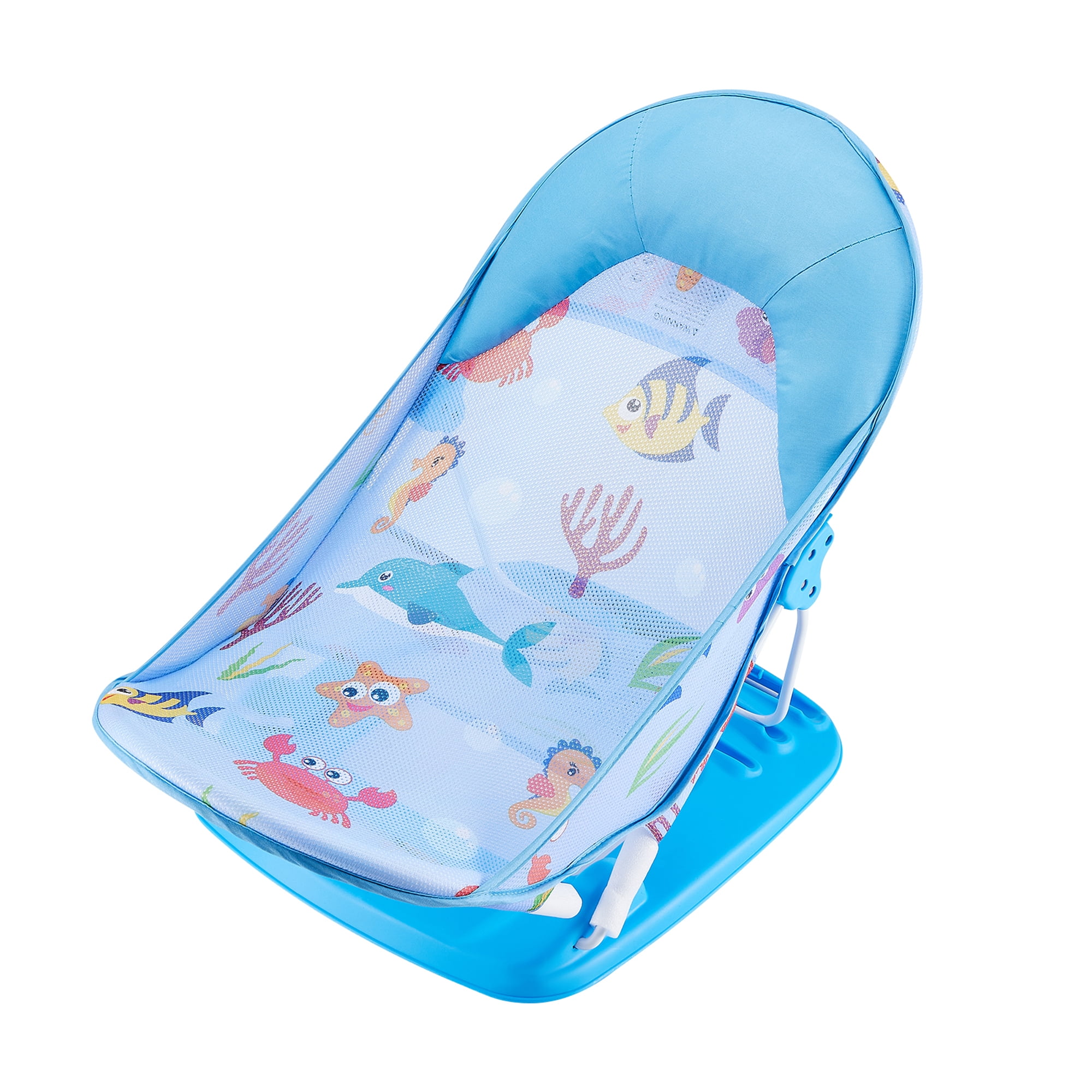 TFFR Foldable Baby Bather Adjustable 2 Reclining Positions Bath Support