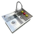 thumbnail image 3 of SD174801 Sink Depot 22'' W Double Bowl Stainless Steel Undermount Kitchen Sink with 1 Faucet Hole, 3 of 6