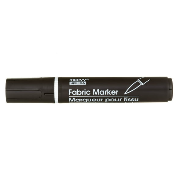 Uchida Fabric Brush Marker, Black Pigmented Ink