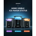 thumbnail image 5 of EUHOMY Nugget Ice Maker Countertop, 40Lbs/24H Chewable Pebble Ice Machine with App Control, Black, 5 of 12