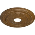 thumbnail image 3 of Ekena Millwork 15 3/8"OD x 3 5/8"ID x 1"P Federal Ceiling Medallion (Fits Canopies up to 8 1/2"), Hand-Painted Smokey Topaz Crackle, 3 of 6