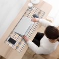 thumbnail image 3 of Long Mouse Pads for Desk,Brown Geometric Striped Pattern Desk Mats on Top Of Desks, Desk Mouse Pad Extra Large with 3mm Non-Slip Base and Stitched Edge for Gaming,Office,Work,Home 31.5"x11.8", 3 of 6