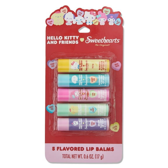 Sweethearts x Hello Kitty & Friends Lip Balm Set, 5 Pieces