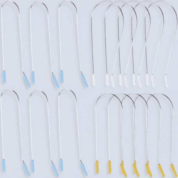 Milisten Stainless Steel Hair Curler Clips 24 Pcs Assorted Colors for Home and Salon Styling