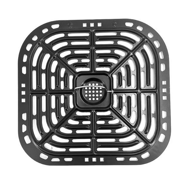 Inteprter Sartén de aire protegida con amortiguadores de goma negros para cocinar sin rayones, la mejor opción para disfrutar Cocina y Comedor