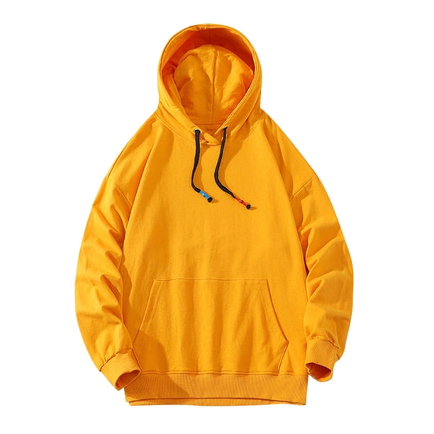 Sudadera para hombre Sudaderas de otoño Casual Sports Solid Fitness Pullover con capucha y bolsillos grandes Odeerbi ODB-5
