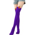 thumbnail image 4 of LINLIN 5 Pairs Womens Knee High Socks stretchy striped Stocking Thigh High Socks, 4 of 7