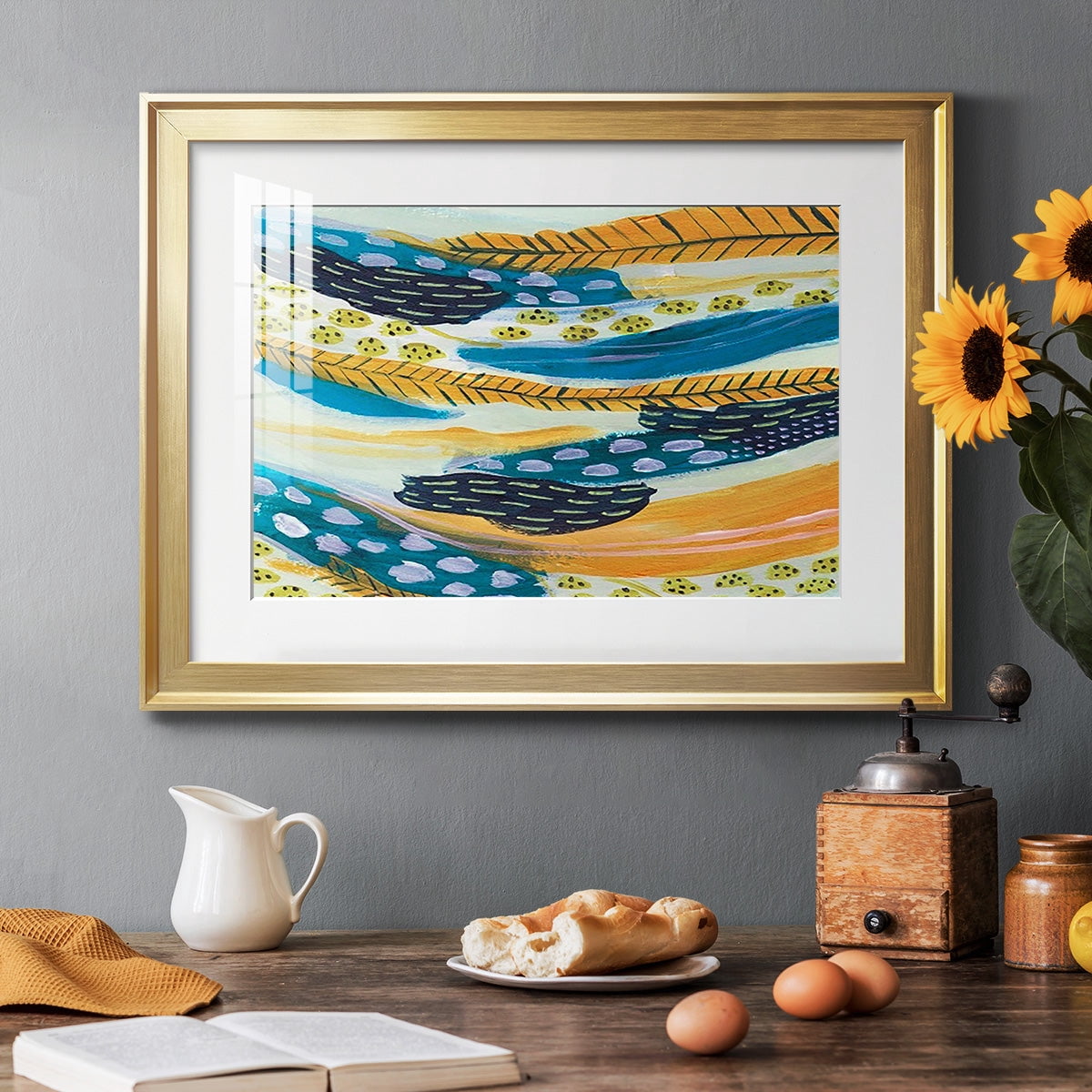 Feathery III Premium Framed Print - Ready to Hang