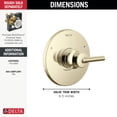 thumbnail image 5 of Delta T14059 Trinsic Monitor 14 Series Single Function Pressure Balanced Trim Only -, 5 of 6