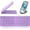 Purple, variant on Mini Foldable Keyboard - Portable Full Size Keyboard (Sync Up to 3 Devices), Ultra-Slim Travel Folding Keyboards for iPad Android Windows iOS ()