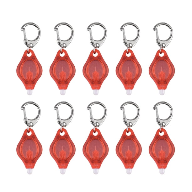 10 UNIDS Llavero Portátil Antorcha de Luz Mini Llavero LED Linterna Llavero de Emergencia Brill MABOTO Lámpara portátil