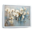 thumbnail image 2 of Designart "Elegance In Beige And Gold Orchids" Orchids Floater Framed Wall Decor, 2 of 5