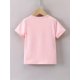thumbnail image 3 of Camiseta con estampado de capibara y té con leche para niña. Mezcla de algodón suave y elástica. Camiseta informal de manga corta con cuello redondo para disfrutar del verano. Camiseta de capibara., 3 of 5