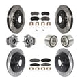 thumbnail image 1 of Transit Auto Front Rear Wheel Hub Bearings Assembly Coated Disc Brake Rotors and Semi-Metallic Pads Kit (10Pc) for Car 2017-2019 Honda Ridgeline AWD - Left Right Side (Driver Passenger) KBB-130924, 1 of 10