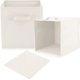 thumbnail image 3 of Juego de 4 cajas de almacenamiento plegables de tela con asas, cubos de almacenamiento y cajón organizador de tela para armario y juguetes., 3 of 5