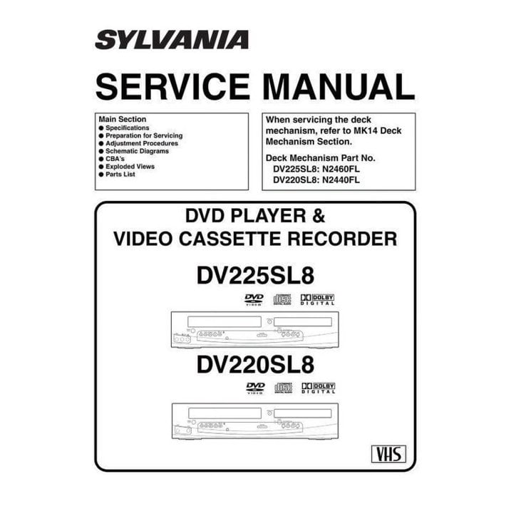 Sylvania DV220SL8 DVD/VCR Combo
