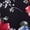 Black Multi Poppy, variant on Plus Size Mockneck Long-Sleeve Tunic