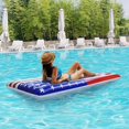 thumbnail image 4 of 6ft American Flag Inflatable Pool Floats, Jetlifee 6 ft Inflatable Swimming Pool Float US Flag Floaties with Stars & Stripes for Summer Parties,Swimming Pool, 4 of 8