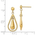 thumbnail image 7 of 14K Yellow Gold Polished Dangle Post Earrings, 7 of 7