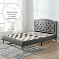 thumbnail image 5 of DeCoro Austin Diamond Tufted Upholstered Platform Bed | Headboard and Wood Frame with Wood Slat Support, King, Peyton Steel, 5 of 10