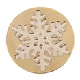 thumbnail image 3 of Paquete de 2-6 sellos de cera de copo de nieve navideños con mango de madera para Navidad 3 piezas, 3 of 8