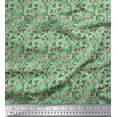 thumbnail image 1 of Soimoi Cotton Poplin Fabric Aster Floral Printed Craft Fabric by The Yard 42 Inch Wide, 1 of 3