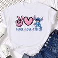 thumbnail image 3 of Ropa para niños kawaii Ohana Stitch Disney Lilo Stitch dibujos animados niños camisetas de algodón camisetas de verano camisetas blancas y negras, 3 of 5
