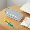 thumbnail image 6 of Large Pencil Case for Sch-ool, Elementary Stu-dents, Multiple Compartments Fabric with Handle, Gray Zipper Organizer for Pens Markers Supplies, 6 of 6