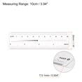thumbnail image 2 of Unique Bargains Flexible Ruler 4 Inch 0.1mm Scale PET Plastic Film Straight Ruler, 2 of 6