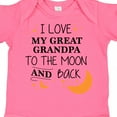 thumbnail image 4 of Inktastic I Love My Great Grandpa to the Moon and Back Boys or Girls Baby Bodysuit, 4 of 5