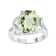 thumbnail image 1 of Sterling Silver with Natural Prasiolite Solitaire Ring, 1 of 1