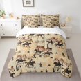 thumbnail image 2 of Erosebridal Western Cowboy Bedding Sets Full Size, Farm Animal Comforter Sets with Sheets, Rustic Lodge Cabin Decor, Reversible, 2 of 5