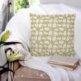 thumbnail image 3 of Yellow White Leaves 18x18 Pillow Covers Set of 2, Spring Pastoral Rustic Botanical Throw Pillow Covers Decorative Couch Cushion Case, Microfiber Square Pillowcases for Bedroom Car Living Room, 3 of 7