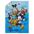 thumbnail image 5 of Disney Mickey Mouse 4pc Toddler Bedding Set, "Mickey Fun House", Blue, Green, Red, Toddler Boy, 5 of 12