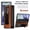 Brown, variant on GJL Retro Faux Leather Rigid PC Case for Samsung Galaxy Z Fold8 Ultra, Shockproof Protective Cover with Kickstand, Stylus Pen and Slot, Built-in Screen Protector, Brown