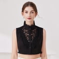 thumbnail image 5 of HOYUFEI Cute Petal Fake Collar Playful White Cotton Shirt Detachable Collars, 5 of 8