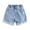 a25-Blue, variant on KPOPLK Girls Jean Shorts Bow Embroidery/Cargo/Ripped Summer Teen Elastic Waist Bermuda Denim Jorts Pockets Casual 8-14Y,Blue,Size 2-3 Years